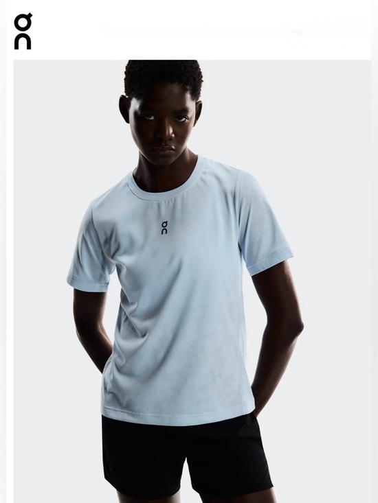 On Running Tops - NWT [On] Running Trail-T Short-Sleeve T-Shirt in Arctic Powder Blue Women's M